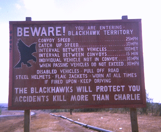 Black Hawk Sign